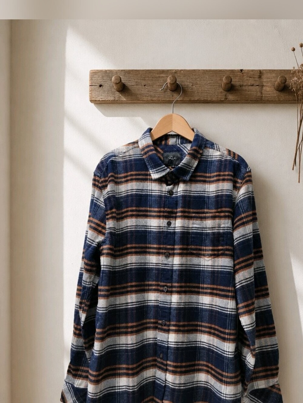 RAILS Men's Forrest Plaid Cotton Button-up Shirt Sz XL